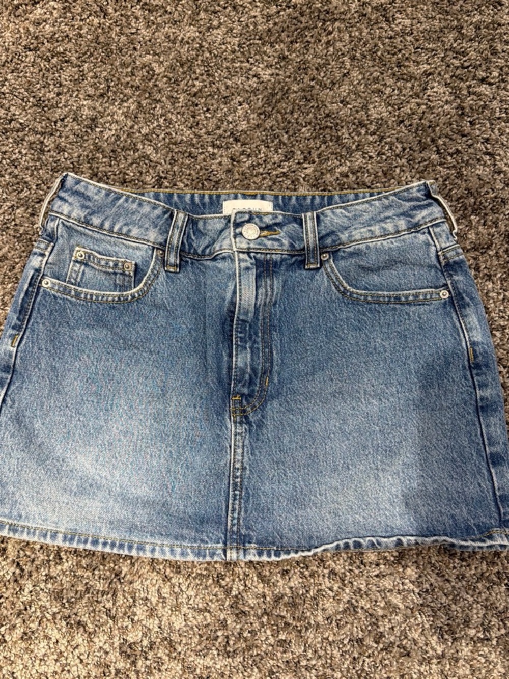 PacSun Light Blue Denim Mini Skirt